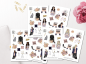 Preview: Business Woman Sticker Set